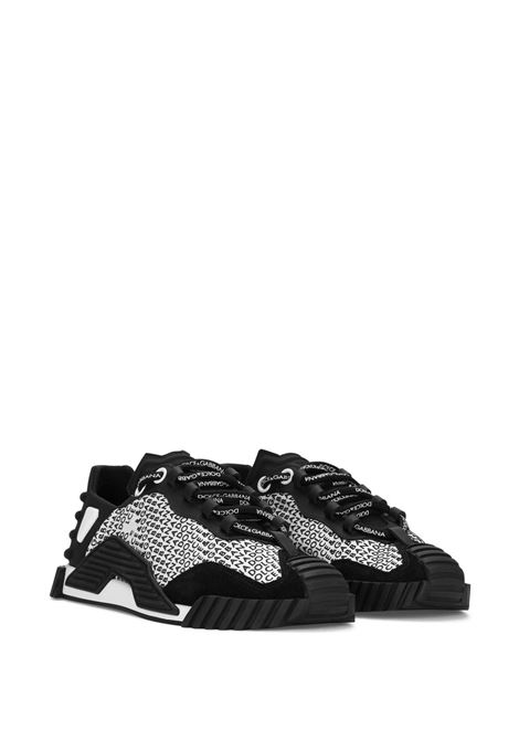 Sneakers NS1 in pelle di vitello bianca e nera DOLCE & GABBANA | CK1810-AI41489690